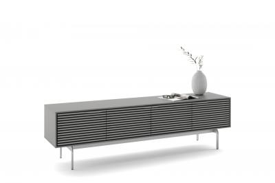BDI Align 7473 Modern Low Profile TV Stand With Console Base In Fog Grey - BDIAL7473COFOG