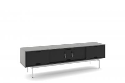 BDI Align 7473 Modern Low Profile TV Stand With Console Base In Fog Grey - BDIAL7473COFOG