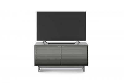 BDI Align 7478 Two Door Modern TV Stand With Media Base In Fog Grey - BDIAL7478MEFOG