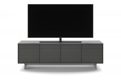 BDI Align 7479 Tall Modern TV Stand With Media Base In Fog Grey - BDIAL7479MEFOG