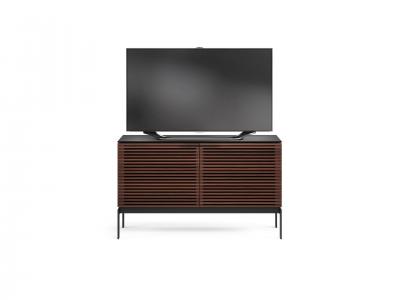 BDI Corridor SV 7128 Two Door TV Stand In Chocolate Stained Walnut - BDICORR7128CHOC