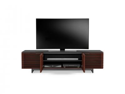 BDI Corridor 8173 Quad Wide TV Stand With Built-In Ventilation In Chocolate Stained Walnut - BDICORR8173CHOC