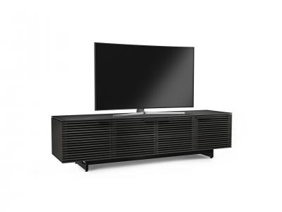 BDI Corridor 8173 Quad Wide TV Stand With Built-In Ventilation In Charcoal Stained Ash - BDICORR8173CHAR