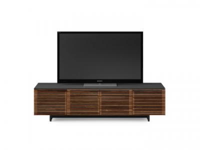 BDI Corridor 8173 Quad Wide TV Stand With Built-In Ventilation In Natural Walnut - BDICORR8173NW