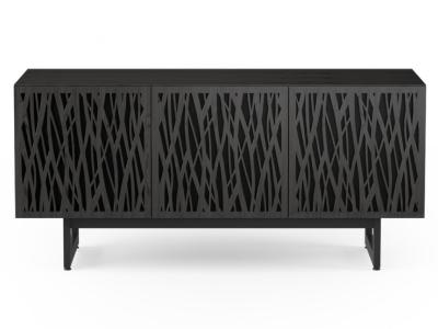BDI Elements 8777 Media Three Component TV Stand With Rear Access Panels In Wheat / Charcoal - BDIELEM8777CRL-ME-WH