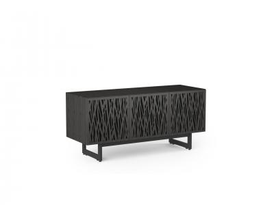 BDI Elements 8777 Media Three Component TV Stand With Rear Access Panels In Wheat / Charcoal - BDIELEM8777CRL-ME-WH