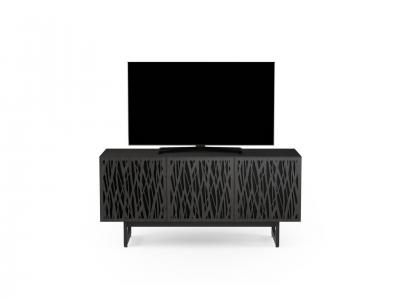 BDI Elements 8777 Media Three Component TV Stand With Rear Access Panels In Wheat / Charcoal - BDIELEM8777CRL-ME-WH