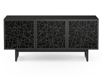 BDI Elements 8777 Media Three Component TV Stand With Rear Access Panels In Ricochet / Charcoal - BDIELEM8777CRL-ME-RI