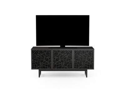 BDI Elements 8777 Media Three Component TV Stand With Rear Access Panels In Ricochet / Charcoal - BDIELEM8777CRL-ME-RI
