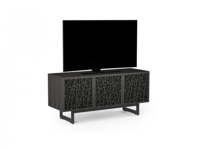 BDI Elements 8777 Media Three Component TV Stand With Rear Access Panels In Ricochet / Charcoal - BDIELEM8777CRL-ME-RI