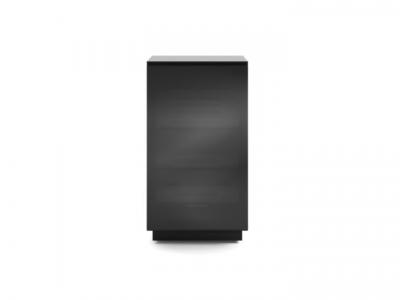 BDI Mirage 8222 Black Glass Stereo Cabinet - BDIMIRA8222SB