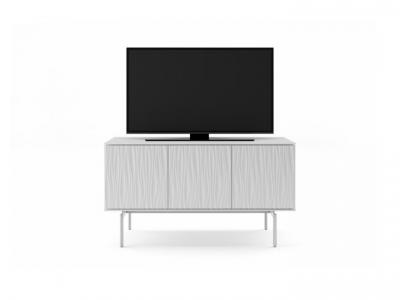 BDI Tanami Modern Storage TV Stand in Smooth Satin White - BDITAN7107SW