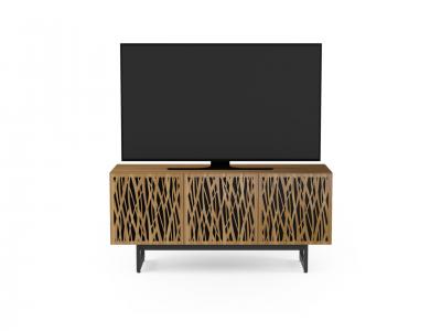 BDI Elements 8777 Media Three Component TV Stand With Rear Access Panels In Wheat / Walnut - BDIELEM8777NW-ME-WH