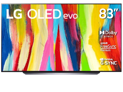 83" LG OLED83C2PUA  4K OLED Evo with Thinq AI TV