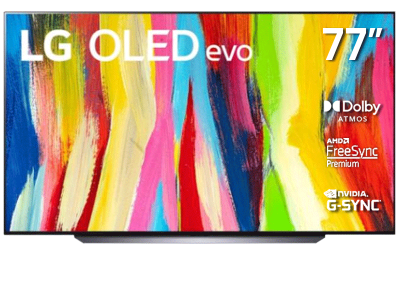 77" LG OLED77C2PUA 4K OLED Evo with Thinq AI TV