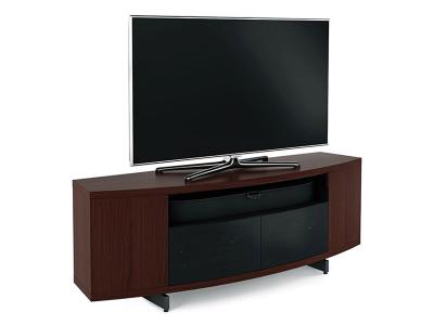 BDI Sweep Media Console 8438 in Chocolate Stained Walnut finish - Sweep 8438