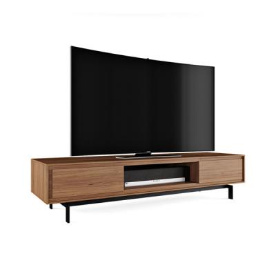 BDI Natural Walnut Low media cabinet with wood doors SIGNAL 8323 