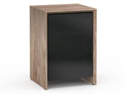 Salamander Barcelona 317 RM  Chameleon Collection Pro Audio Cabinet (Natural Walnut /Black Glass) C/BA317RM/NW/BG