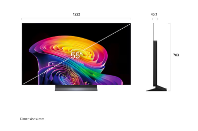 55" LG OLED55C6PUA OLED Evo AI C6 4K Smart TV 2026