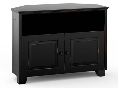 Salamander Chameleon Collection Corner Cabinet (Distressed Black) Hampton 329 CR