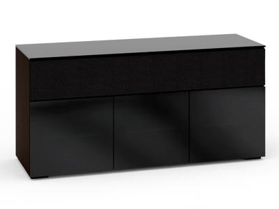 Salamander Oslo 339 Chameleon Collection Speaker Integrated Cabinet(Black Glass) - C/OS339/BG