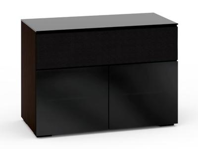 Salamander Oslo 329 Chameleon Collection Speaker Integrated Cabinet(Black Glass) - C/OS329/BG