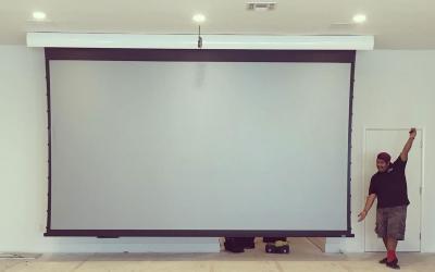 Screen Innovations Tab-Tensioned Motorized Screen - 5 motorized