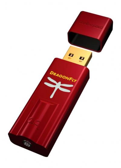 Audioquest DragonFly Series USB DAC + Preamp + Headphone Amp - DRAGONFLY-RED