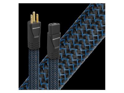 Audioquest Wind Series 1 Meter Low-Z Or Noise-Dissipation 3-Pole AC Power Cable - Monsoon 1m