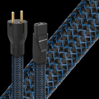 Audioquest Wind Series 1 Meter Low-Z Or Noise-Dissipation 3-Pole AC Power Cable - Monsoon 1m