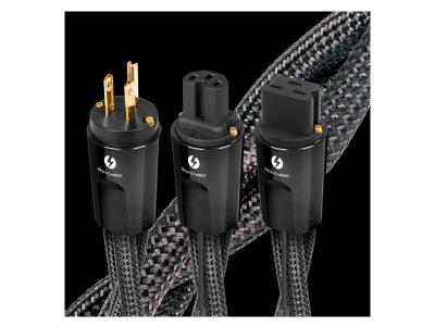 Audioquest Storm Series 1 Meter High Current Low-Z Or Noise-Dissipation 3-Pole AC Power Cable - Thunder 1m