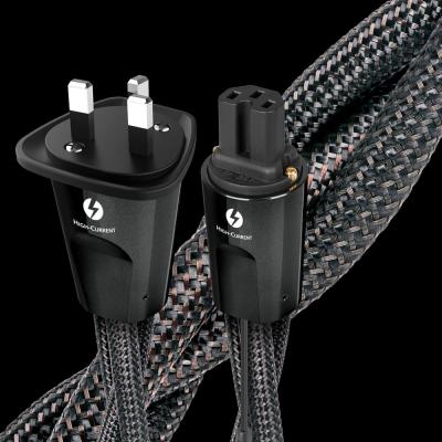 Audioquest Storm Series 1 Meter High Current Low-Z Or Noise-Dissipation 3-Pole AC Power Cable - Thunder 1m