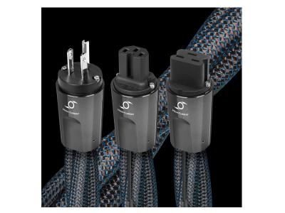 Audioquest Storm Series 1 Meter High Current Low-Z Or Noise-Dissipation 3-Pole AC Power Cable - Hurricane HC 1m
