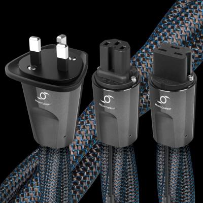 Audioquest Storm Series 1 Meter High Current Low-Z Or Noise-Dissipation 3-Pole AC Power Cable - Hurricane HC 1m