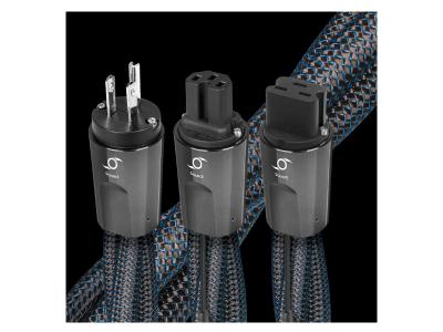 Audioquest Strom Series 1 Meter Source/Constant-Current Low-Z Or Noise-Dissipation 3-Pole AC Power Cable - Hurricane Source 1m