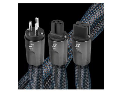 Audioquest Strom Series 3 Meter Source/Constant-Current Low-Z Or Noise-Dissipation 3-Pole AC Power Cable - Hurricane Source 3m